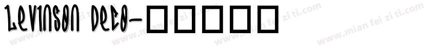 Levinson Deco字体转换